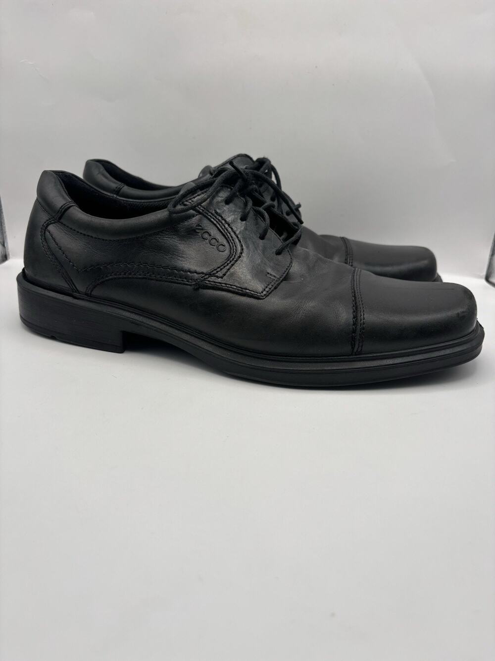 Ecco Helsinki Black Leather Oxfords Size 46 (Men 12-12.5)